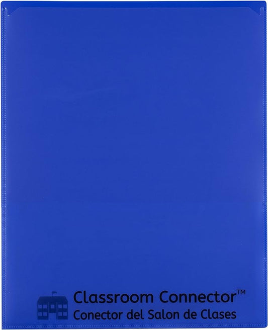 C-Line Classroom Connector School-to-Home Folders, Blue, 25 per Box (32005)