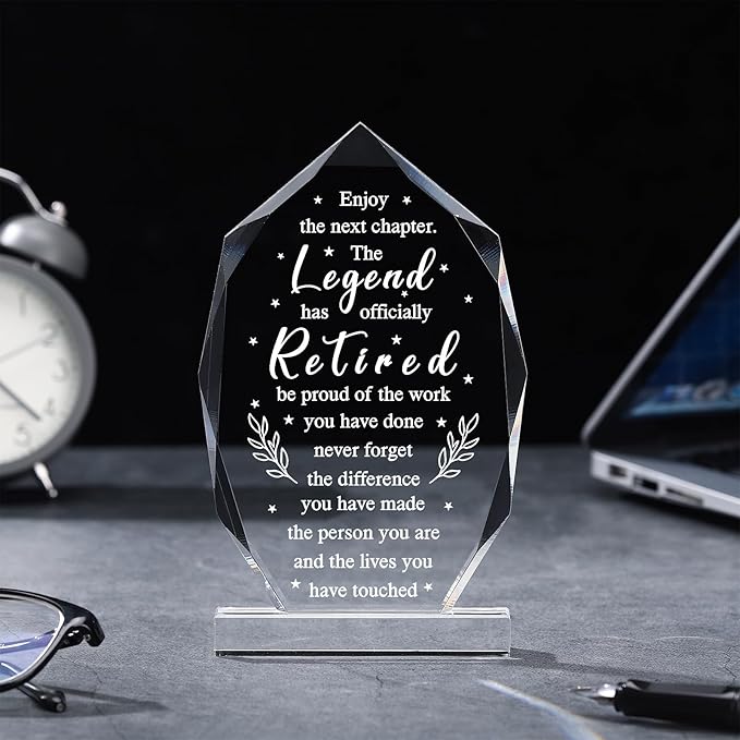 Chunful Happy Retirement Gifts for Men Women Never Understand the Difference You Made Keepsake and Paperweight Retirement Plaque Inspirational Gifts for Retired Teacher Nurse(Vintage Style)