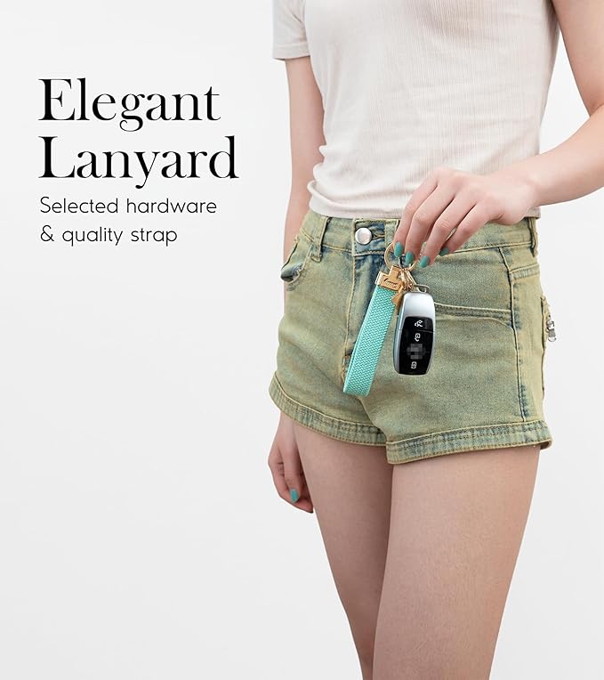 SENLLY Wristlet Lanyard, Stretchy Keychain Holder, Original Elastic Anti-Drop Design Keyring