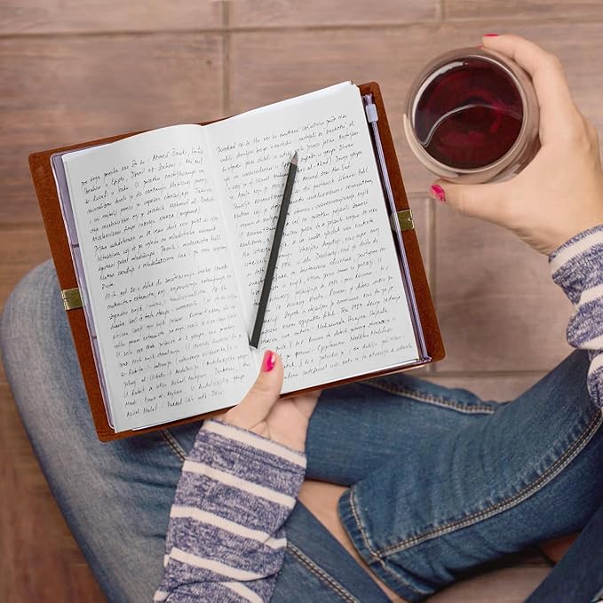 Vetbuosa Letter to My Friend in Heaven Leather Journal,Loss of Best Friend Sympathy Gifts,Friend Memorial Gifts,Bereavement Gift Idea,In Memory of Loved One Gifts