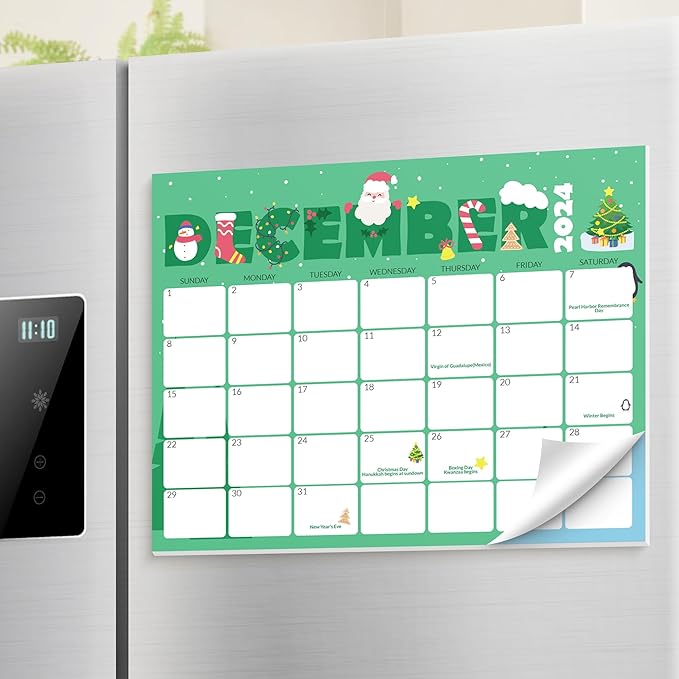 SUNEE Magnetic Calendar for Refrigerator from Now to June 2027 Wall Calendar, Fridge Calendar 3 Year Planner with Magnet for Monthly Program, 8.5"x11" Tearable Paper Calendar, Cute