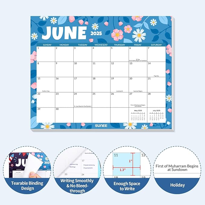 SUNEE 2025 Magnetic Calendar for Refrigerator from Now to December 2026 Wall Calendar, Fridge Calendar 2 Year Planner with Magnet for Monthly Program, 8"x10" Tearable Paper Calendar, Seasonal Color