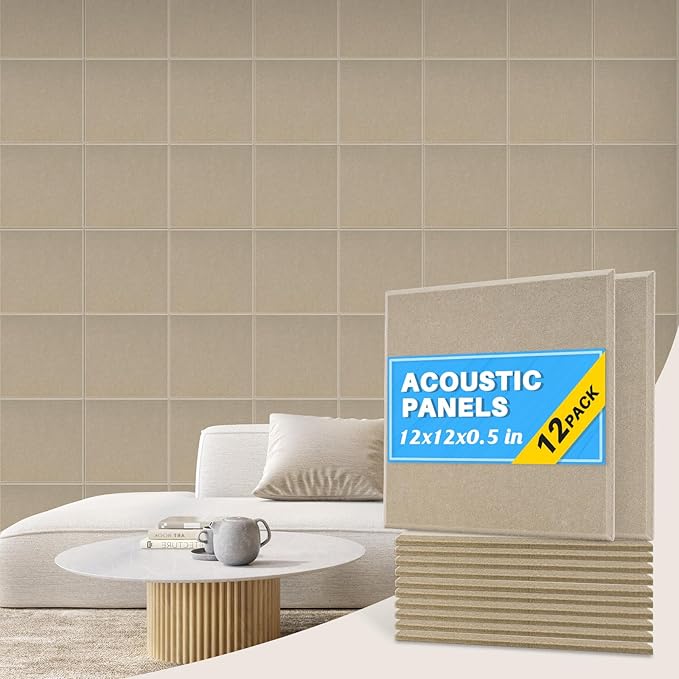 DOLLAR BOSS Large Cork Board for Wall 48" x 36" x 0.5" Bulletin Board 12 Packs Black Cork Board Tiles Self Adhesive Felt Wall Tiles with Pushpins, Corkboard for Office Pin Board Tack Board, Latte