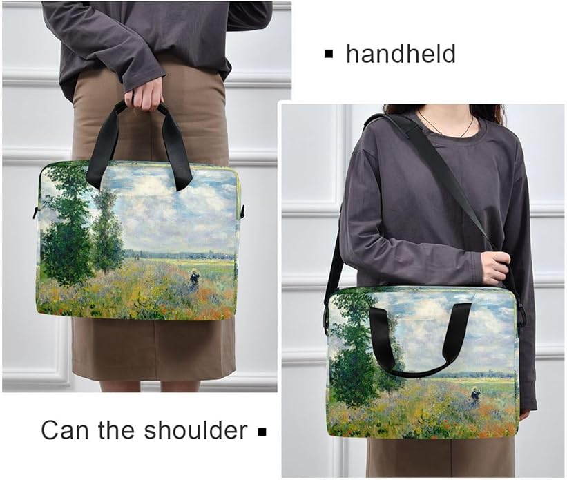 WIHVE Laptop Shoulder Bag 15 14 13inch Laptop Case Bag for Women Men