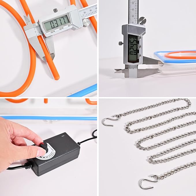 Bright and Eye-Catching LED Open Sign for Business - "16x 10" (red/blue) Transparent Acrylic Neon Sign | Ideal for Storefronts, Windows, Bars | Commercial LED Open Signs, Light-Up Open Signs