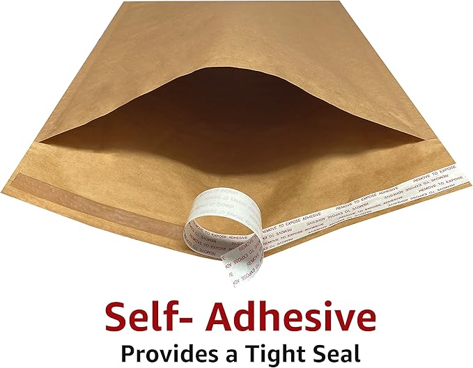 Honeycomb paper padded envelope sealable mailers (100, #5-10.5" x 15")