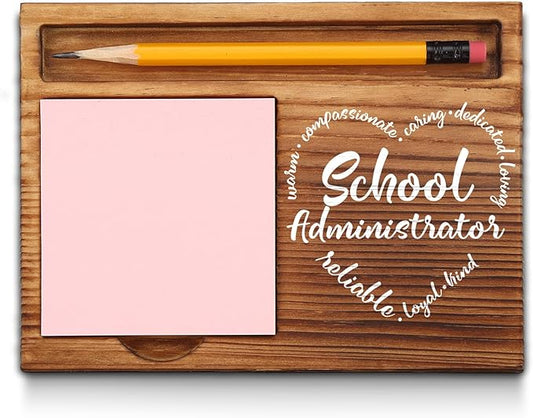 School Administrator Gifts, School Administrator Appreciation Gifts, Thank You School Administrator Gifts, School Administrator Office Decor, School Admin Desk Self-Stick Note Pad Holders GSH8
