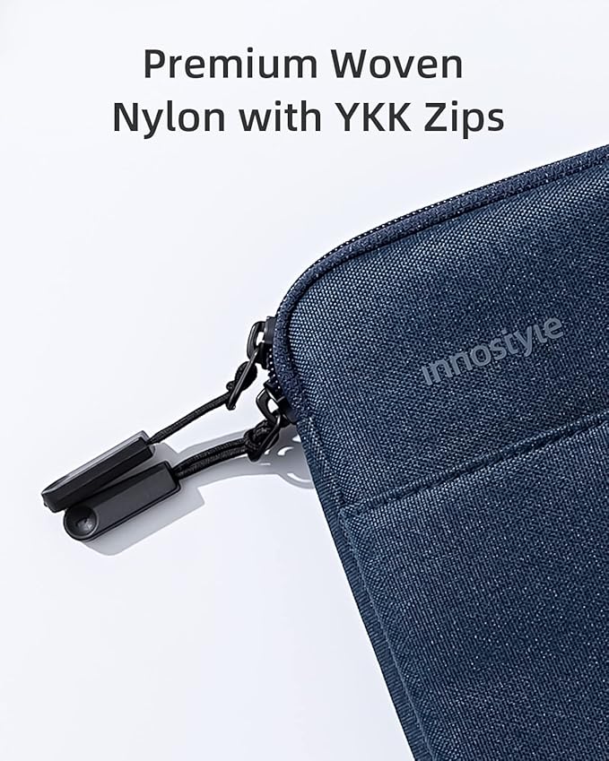 Protective 13 Inch Laptop Sleeve for 13 13.3 MacBook Air/Pro, 13 HP Dell Lenovo Asus Notebook - Shockproof, Water-Resistant with Accessory Pocket (Blue, 13 inch)