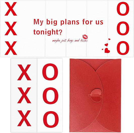 FaCraft Funny Valentines Day Cards for Him Her Boyfriend Girlfriend,XOXO My Big Plan for us Tonight Card Fold Naughty Valentines Anniversary Birthday Gifts Cards for Husband Wife Fiance Men Women
