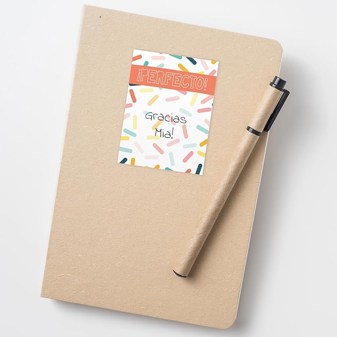 Gotcha Covered Notebooks Spanish Appreciation Sticky Note Assortment / 3" x 4" Repositionable Classroom Sticky Note Set En Espaol / Set of 6 Bilingual Encouragement Pads / Made in The USA