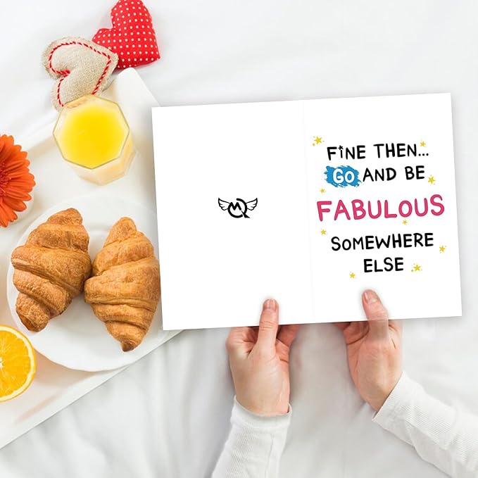 Funny Leaving Card for Coworker, Retirement Going Away Card for Coworker, Farewell Card for Friend, Gift for Colleague Leaving, Be Fabulous Somewhere Else