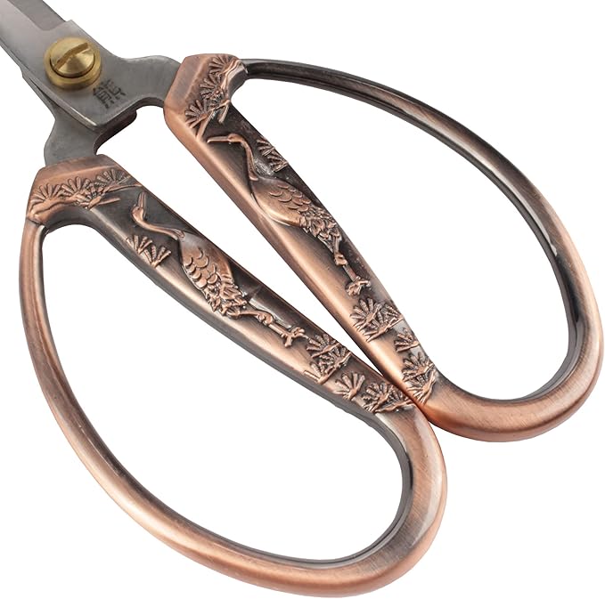 JubileeYarn Crane Motif Small Embroidery Craft Scissors - Copper - 1 Scissor