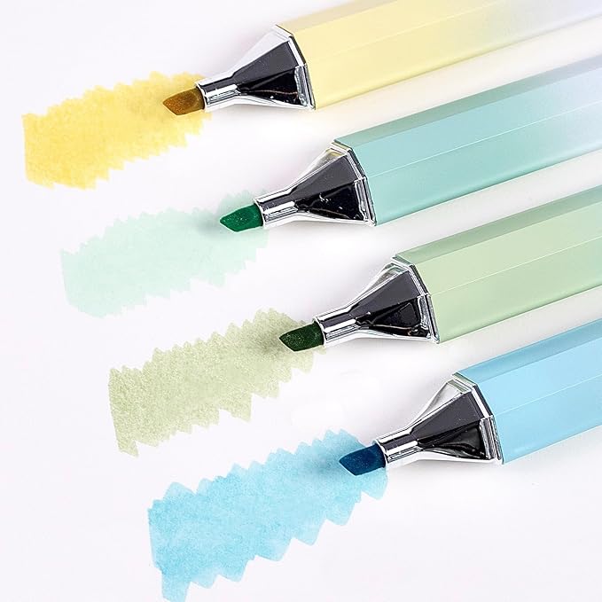 COLNK Pastel Highlighter Pen Set, 12 Counts of Highlighter Color Pens, Chisel Tip,Aesthetic highlighters Assorted Colors for Color Coding,Planner Journaling,No Bleed