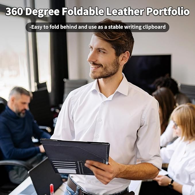 Padfolio/Portfolio Folder Clipboard,I can do all things through christ Personalized Leather Portfolio Padfolio for Men Women W/Resume Document Organizer Letter Size A4 Writing Pad Business Card Holder