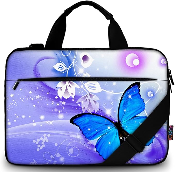 icolor 13" Laptop Shoulder Bag Sleeve Holder,11.6" 12" 13.3 inch Computer Tablet Canvas Handbag Case Notebook Messenger Briefcase