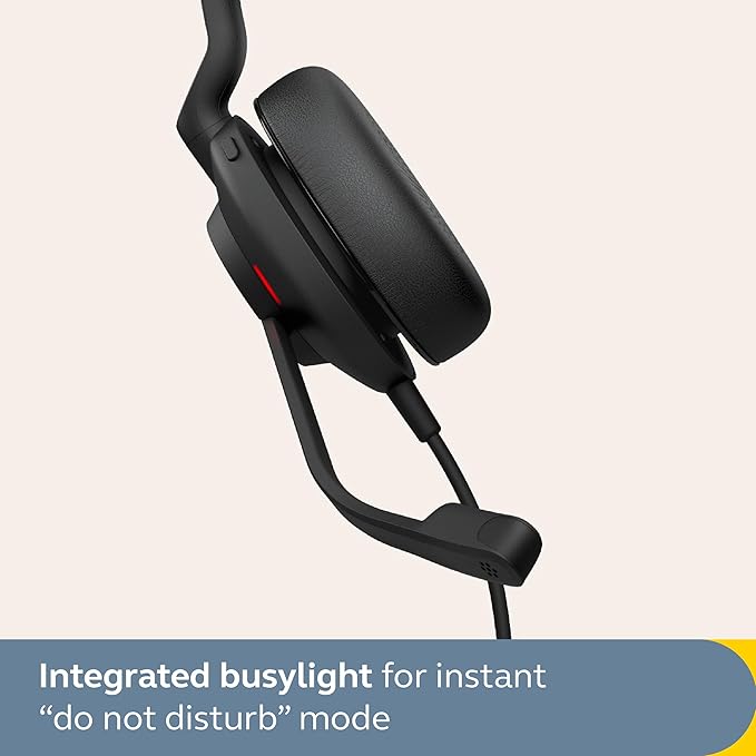 Jabra Evolve2 30 SE Wired Mono Noise-Cancelling Headset - Features 2-Mic Call Technology and USB-A Cable - Works with All Leading Unified Communications Platforms Such as Zoom and Google Meet - Black