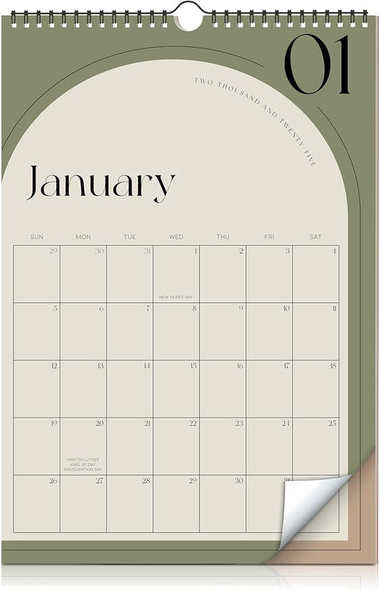 Aesthetic 2025-2026 Wall Calendar - Runs from January 2025 Until July 2026 - The Perfect Wall Hanging Calendar Planner for Easy Organizing