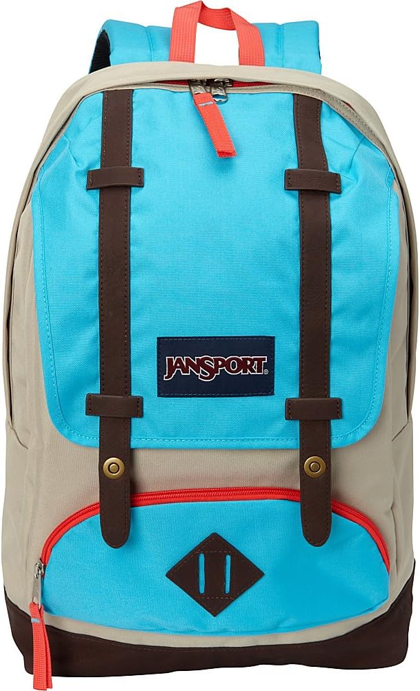 JANSPORT Cortlandt 15-inch Laptop Backpack - Rugged Vegan Leather Bag, Black