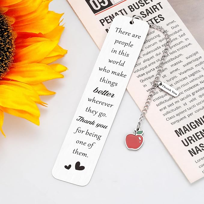 Teacher Appreciation Gifts for Women, Teacher Christmas Gifts, Teacher Gifts for Women, Teacher Birthday Gifts, Valentines Day Gifts for Teachers, End of Year Teacher Gifts, Teacher Thank You Bookmark