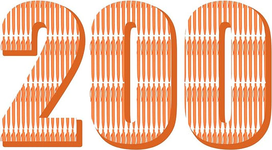 Deegtran 200 Pack No Bleed Orange Barrel Click Pens, Wholesale Retractable Ballpoint Pens, Medium Point, Smooth Ink, 1.0MM Black Ink