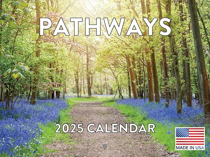 Pathway Nature Calendar 2025 Wall Calander Monthly 12 Month | American Made In The USA