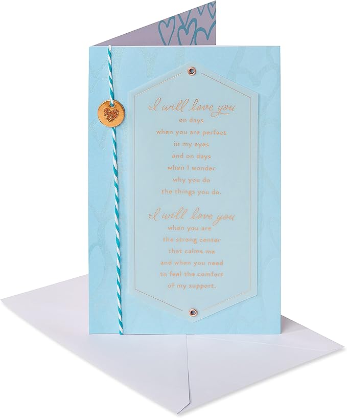 American Greetings Romantic Birthday Card (I Will Love You)