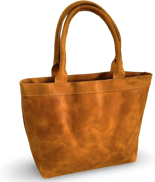 Rosewood Leather Tote Bag for Women - Genuine Leather Laptop Shoulder Bag, Large and Durable Tote, Perfect for Everyday Use