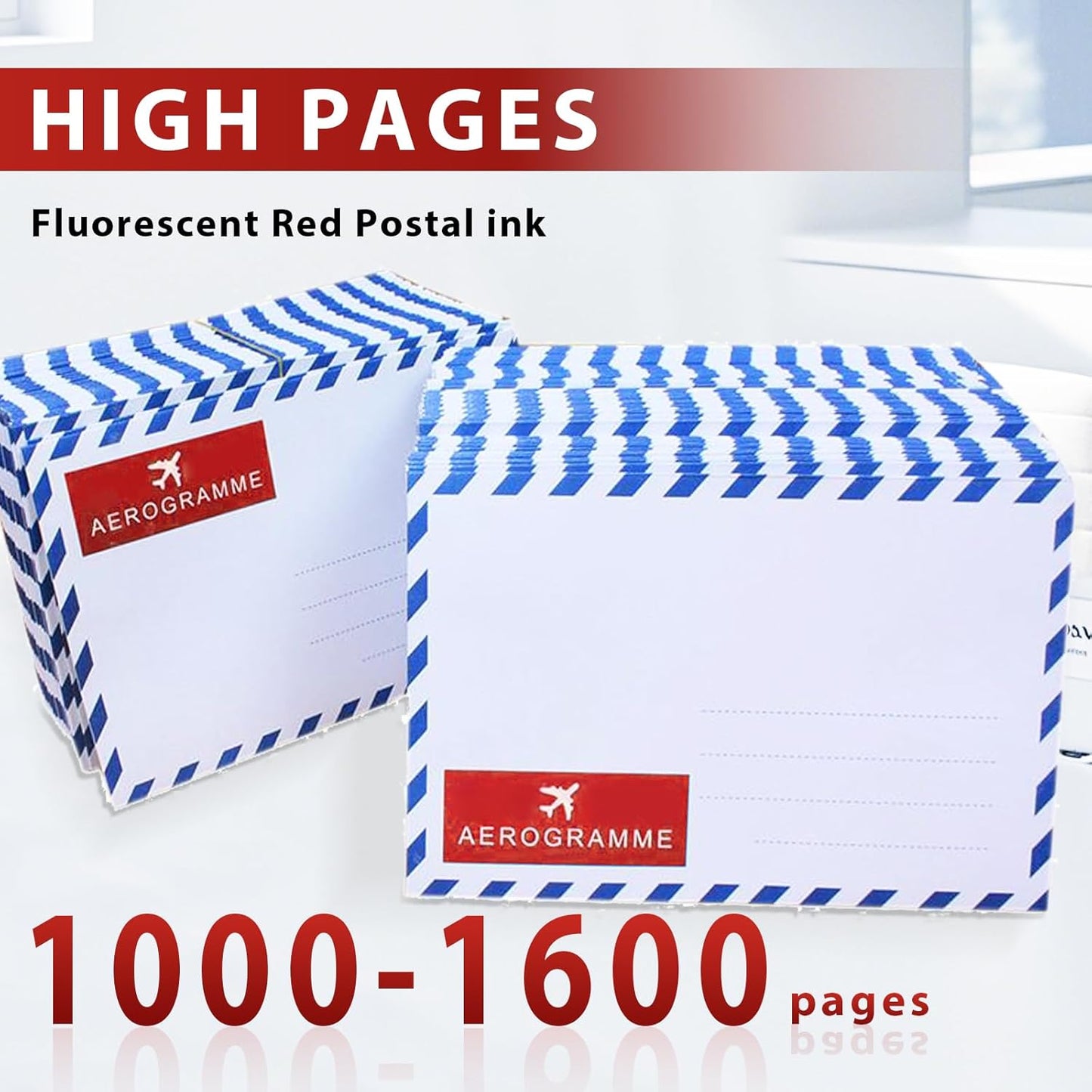 SL-870-1 XXL Fluorescent Red Ink Cartridge Compatible for PB New SendPro Mailstation Postage Meter (CSD1) - 1 Pack(18ML) 18M