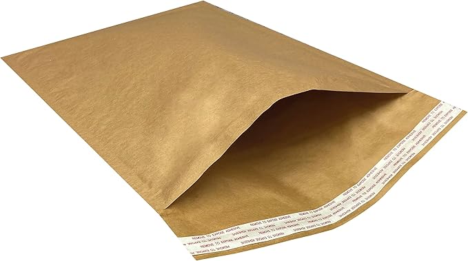 Honeycomb paper padded envelope sealable mailers (100, #5-10.5" x 15")