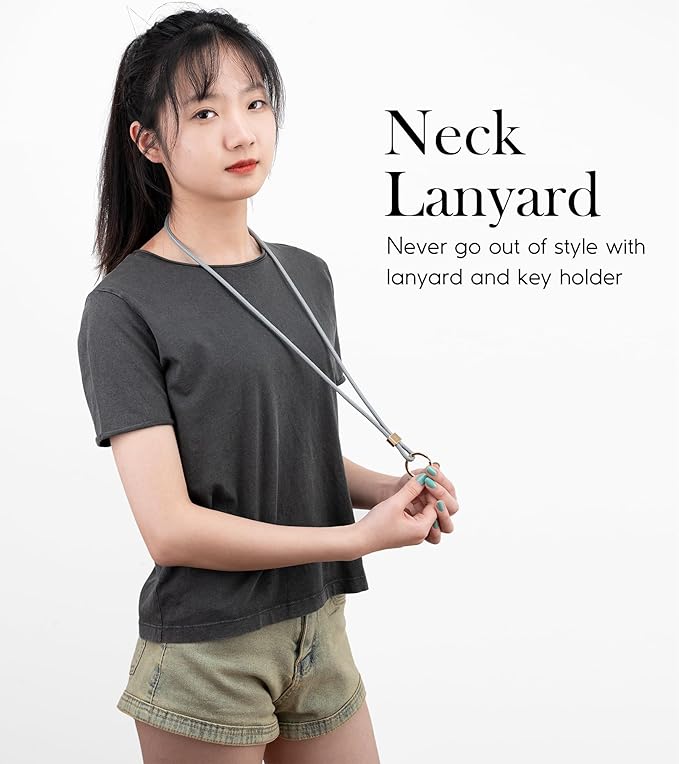 SENLLY Neck Lanyard Strap for Keys, Original Minimalist Design KeyChain Holder