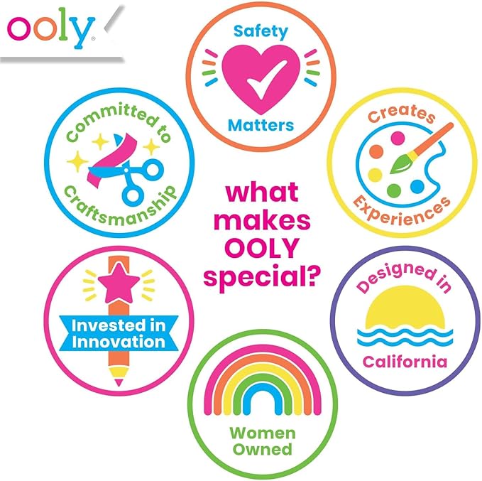 Ooly Oh My Glitter Gel Pens - Easter Activities for Kids, Set of 12 Cute School and Art Supplies for Girls, Planner Pen with Comfort Grip, Ideal Retractable Glitter Pens for Decorations & Office Use