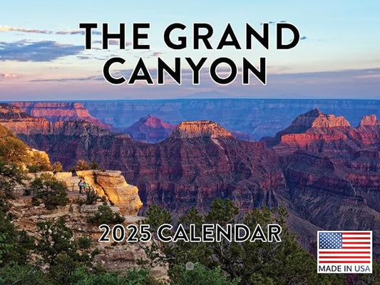The Grand Canyon National Park Calendar 2025 Wall Monthly Scenic Arizona Nature Calander 12 Month | American Made In The USA
