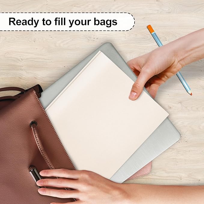 ViVin 12-Pack Sturdy Plastic Folders with Pockets and Prongs, 2 Pocket Folders with 3-Prong Fasteners, Holds 8.5 * 11 Letter Size Paper, for School, Home and Office (White)