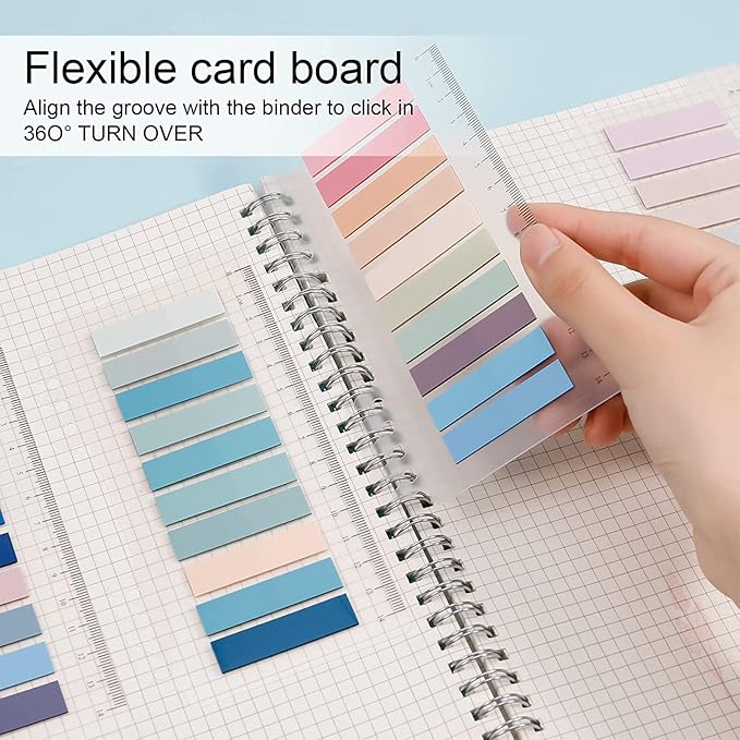 1200-Piece Sticky Tabs Book Tabs - 30 Colors Writable Morandi Sticky Tabs, Repositionable Color Page Markers - Transparent Sticky Note Tabs, Post Stick It Tabs, School Supplies, Index Tabs
