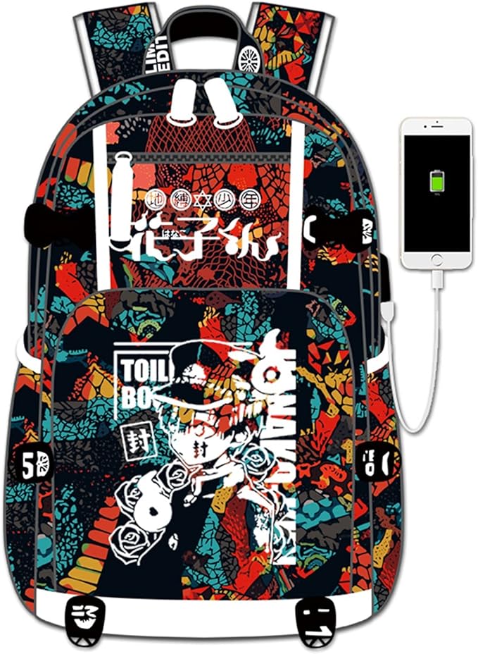 ISaikoy Anime Toilet Bound Hanako kun Backpack Satchel Bookbag Daypack School Bag Laptop Shoulder Bag Style9