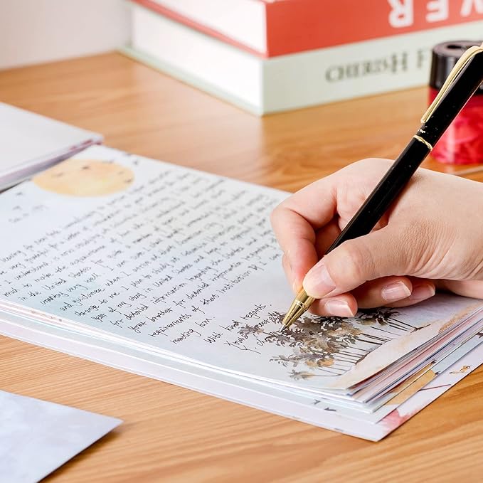 Mr. Pen Stationery Writing Paper with Envelopes for Writing Letter, 30 Letter Writing Paper+18, Cute Stationary Set