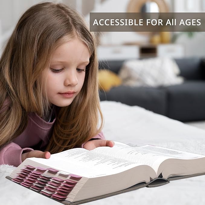 Pink Bible Tabs for Women & Men, Laminated Bible Tabs for Study Bible, Boho Theme Bible Tabs for Easy Navigation, Simplify Your Bible Reading Experience with Easy-to-Use Indexing Tabs