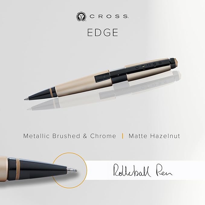 Cross Edge Matte Hazelnut Lacquer Gel Rollerball Pen