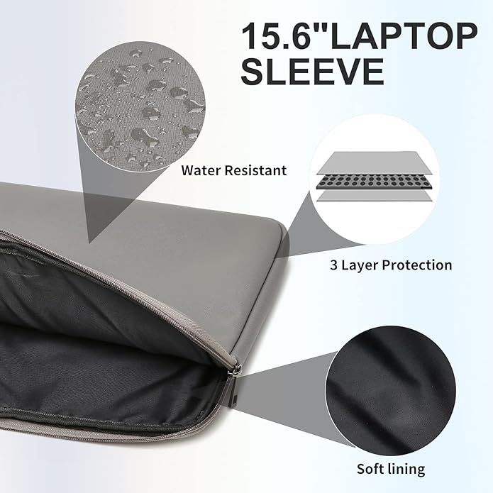 Keyli 4pc Sets Laptop Bag for Women Large Leather Laptop Briefcase with USB Charging Port Computer Shoulder tote Bags Purse