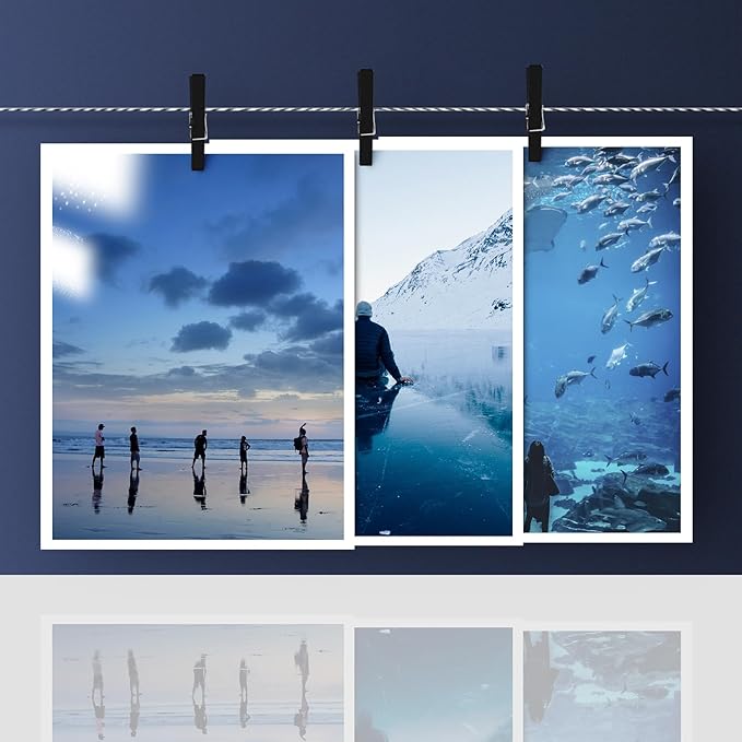 8" x 10" Photo Paper for Inkjet & Laser Printers - Extra Thick, High Gloss for Full Color Printing - Premium White Glossy, Instant Dry Paper for Everyday Pictures, Albums - 50 Sheets per Pack