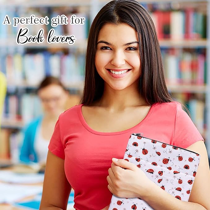 Book Sleeve for Book Lovers, Bookish Book Protector, Book Covers for Paperbacks, Washable Fabric, Book Sleeves with Zipper, Medium 11 Inch X 8.7 Inch
