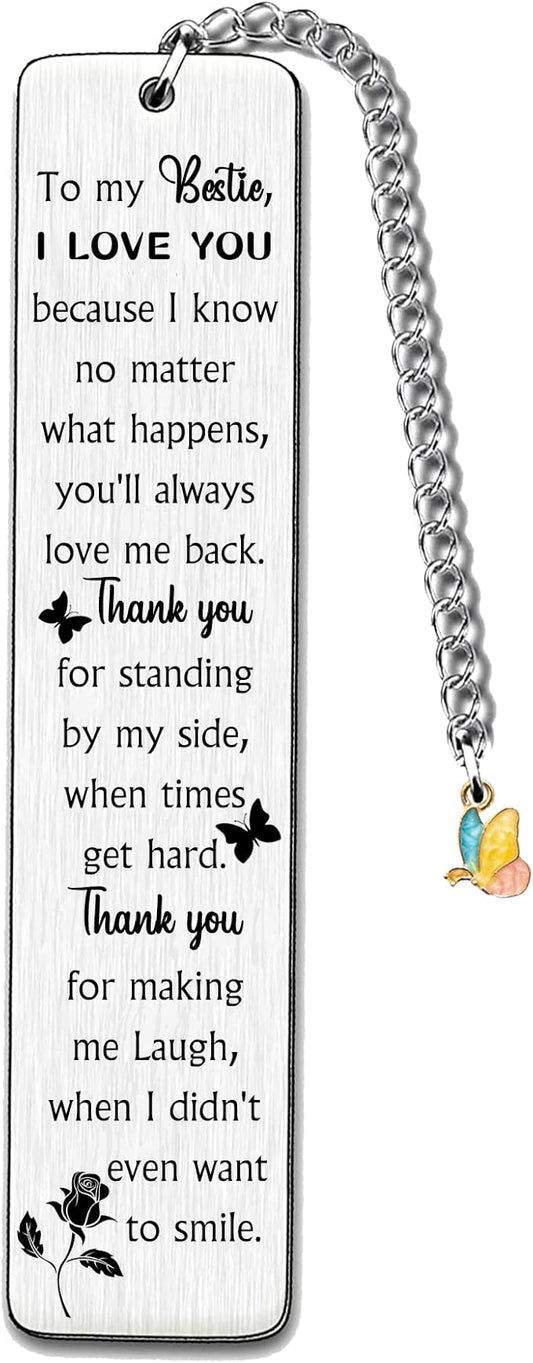 Bestie Bookmark Graduation Gifts True Friendship Forever Appreciate Best Friend Bookmarks Inspirational Good Friend Birthday Present Personalized Book Lover Keepsake Retirement Inspirational Christmas