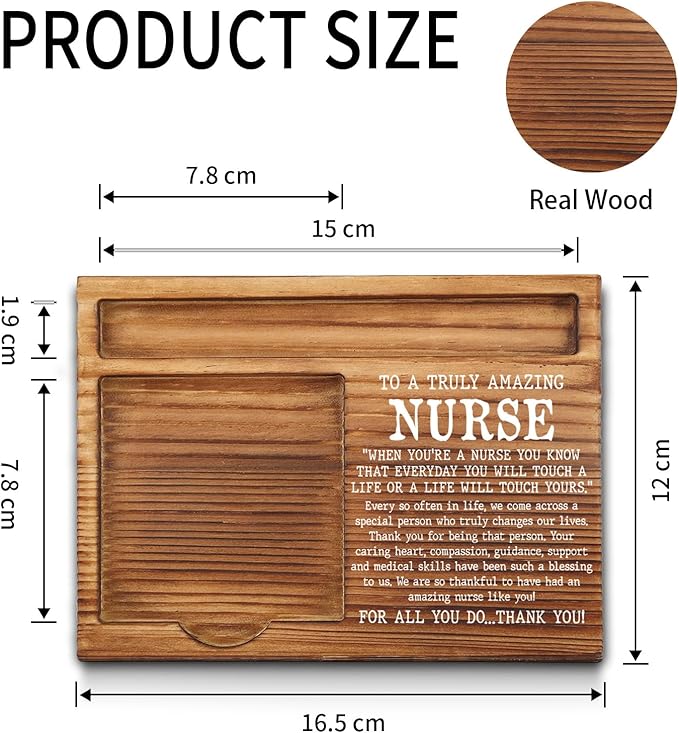 Nurse Sticky Note Holder, Thank You Nurse Gifts, Nurse Appreciation Gifts, Nurse Station Office Desk Self-Stick Note Pad Holders GSH333