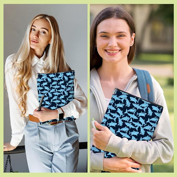 Shark Book Sleeve Book Cover Cute Shark Gifts for Women Friendship Bookish Gifts Books Protector Pouch for Teen Girls Sister Bestie BFF Christmas Birthday Graduation Book Club Gift