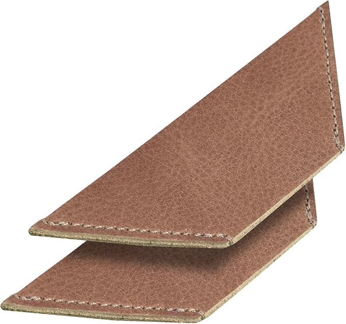 Londo Genuine Leather Handmade Bookmark (Set of 2) (Triangle, Mink)