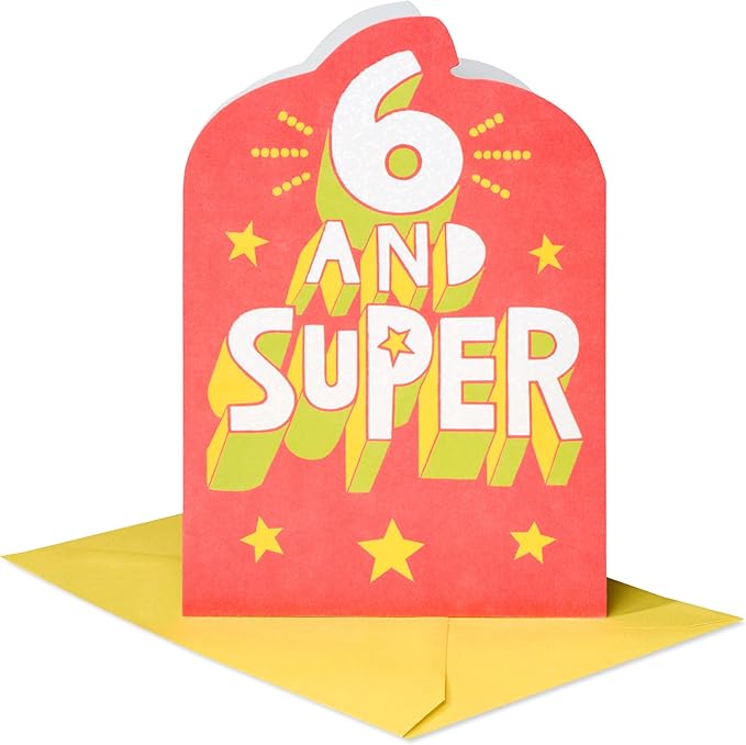 American Greetings 6th Birthday Card (Really Awesome)