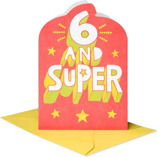 American Greetings 6th Birthday Card (Really Awesome)