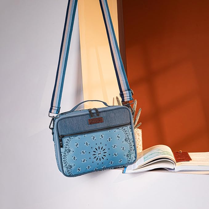 Montana West Bible Book Covers for Women Canves Bible Cases with Zippered Pocket Bible Bags Handheld Crossbody Church Bible Study Supplie