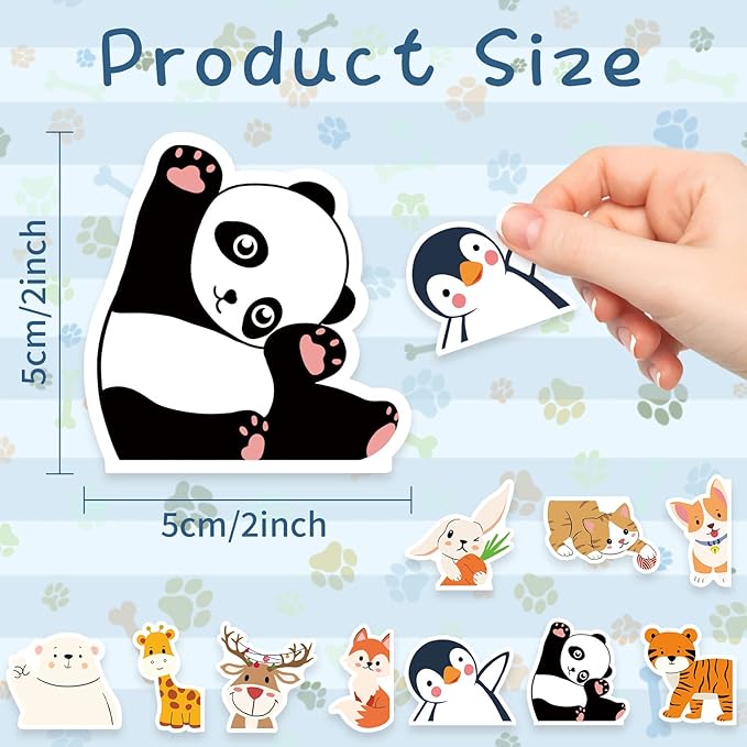 Magnetic Bookmarks, 20 PCS Bookmark Cute Animal Book Markers for Kids, Bookmarks Bulk for Students, Teens, Book Lovers, Classroom Gifts, School Prize, Reading Present