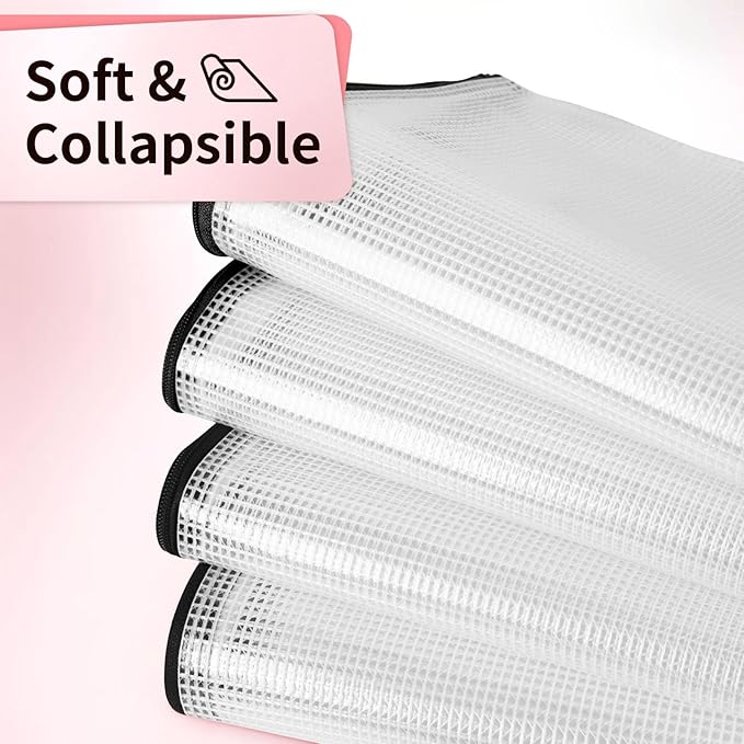 Umriox Zipper Pouch, 16.9x12.4 in (Black, 12 Packs), Extra Large Zipper Bags, Waterproof Zipper Pouches for Office Supplies, Puzzles, Board Game Storage & Cross Stitch Projects